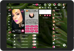 Conéctese en tableta a la aplicación El Chat Picante